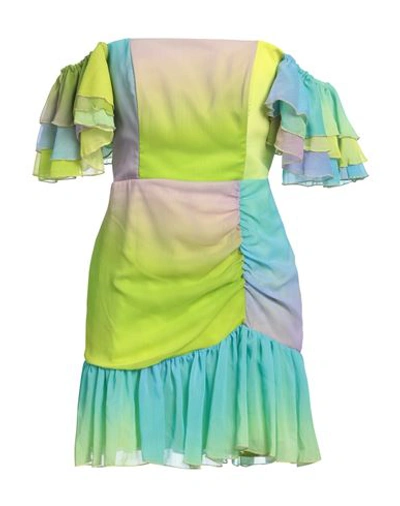 Shop Matilde Couture Woman Mini Dress Yellow Size 6 Polyester