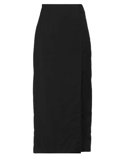 Maison Rabih Kayrouz Woman Long Skirt Black Size 10 Virgin Wool In Black