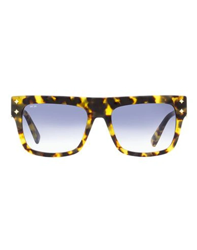Shop Mcm Rectangular 733sl Sunglasses Sunglasses Multicolored Size 54 Acetate In Fantasy