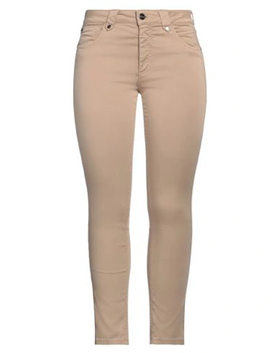 Shop Marani Woman Pants Light Brown Size 32 Cotton, Polyester, Elastane In Beige