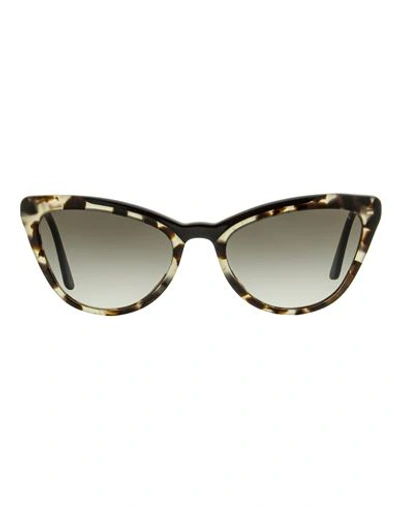 Shop Prada Catwalk Spr01v Sunglasses Woman Sunglasses Black Size 56 Acetate