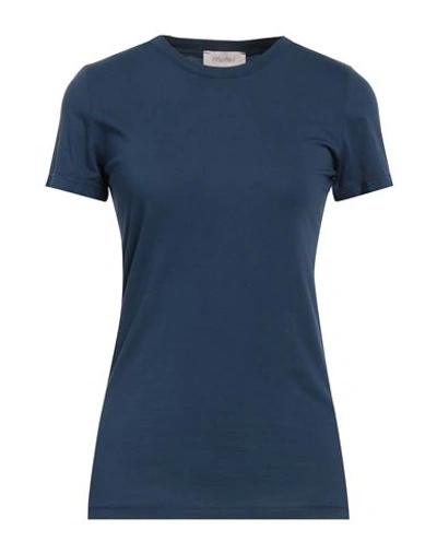 Shop Motel Woman T-shirt Blue Size Onesize Cotton