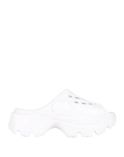 Adidas By Stella Mccartney Asmc Clog Woman Sandals White Size 9 Rubber In White