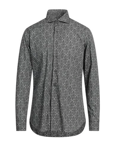 Caliban Man Shirt White Size 17 Cotton In Grey