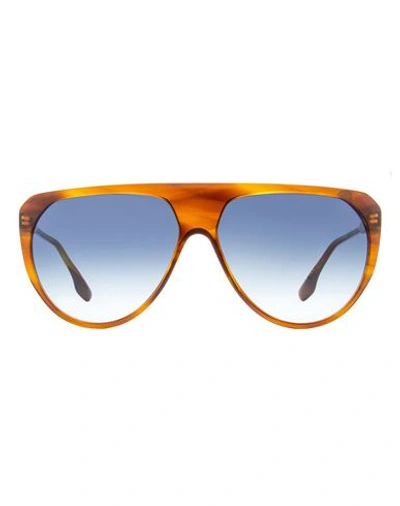 Shop Victoria Beckham Aviator Vb600s Sunglasses Woman Sunglasses Brown Size 62 Acetate