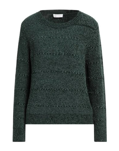 Shop Diana Gallesi Woman Sweater Dark Green Size Xl Polyester