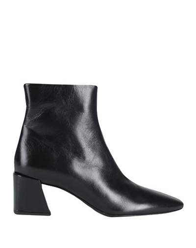 Shop Furla Woman Ankle Boots Black Size 8 Soft Leather