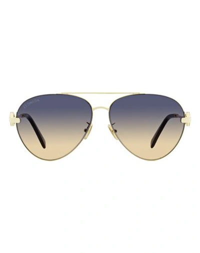 Shop Omega Pilot Om0031h Sunglasses Woman Sunglasses Blue Size 61 Metal, Acetate
