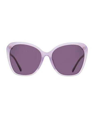 Shop Jimmy Choo Butterfly Ele/f/s Sunglasses Woman Sunglasses Purple Size 59 Acetate