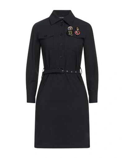 Department Five Department 5 Woman Mini Dress Midnight Blue Size 8 Polyester, Virgin Wool, Elastane In Blue