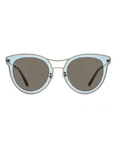 Shop Mcm Flush Lens 139sa Sunglasses Sunglasses Blue Size 65 Metal
