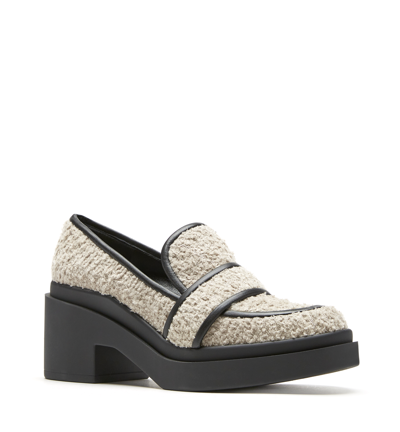 Shop La Canadienne Alistair Boucle Loafer In Cream