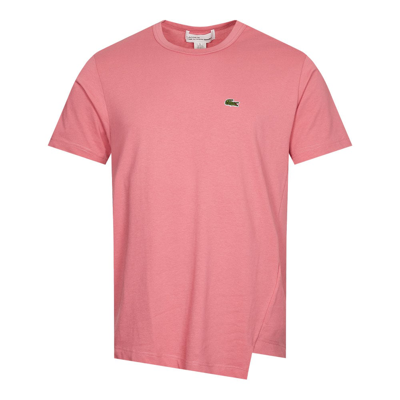 Shop Comme Des Garcons Shirt X Lacoste Basic T-shirt In Pink