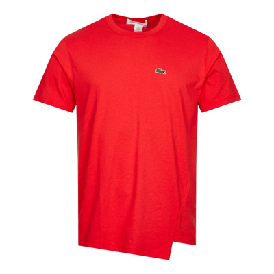 Shop Comme Des Garcons Shirt X Lacoste Basic T-shirt In Red