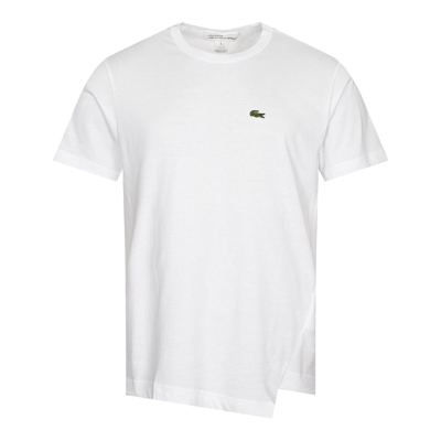 Shop Comme Des Garcons Shirt X Lacoste Basic T-shirt In White