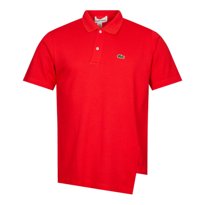 Shop Comme Des Garcons Shirt X Lacoste Basic Polo Shirt In Red