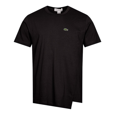 Shop Comme Des Garcons Shirt X Lacoste Basic T-shirt In Black