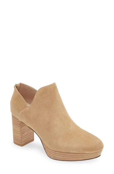 Shop Pelle Moda Lesia Platform Bootie In Latte