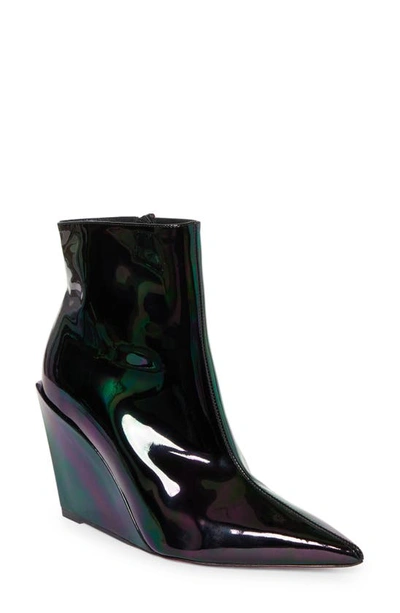 Shop Christian Louboutin Condorage Pointed Toe Bootie In Bk01 Black