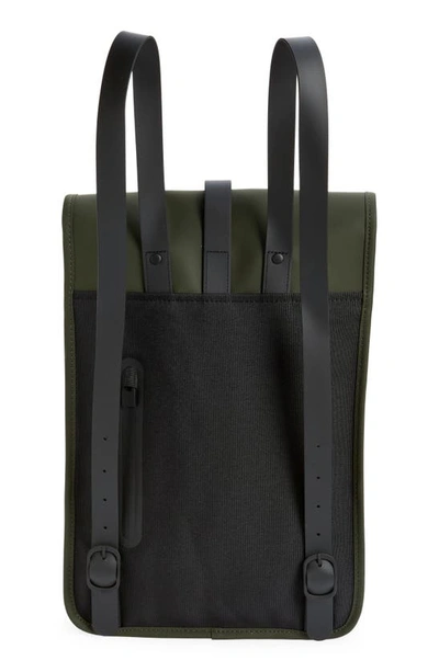 Rains Mini Waterproof Backpack In Green