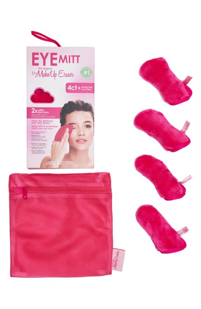 Shop Makeup Eraser 4-count Eye Mitts With Laundry Bag In Pink