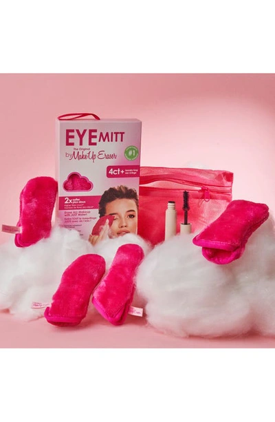 Shop Makeup Eraser 4-count Eye Mitts With Laundry Bag In Pink