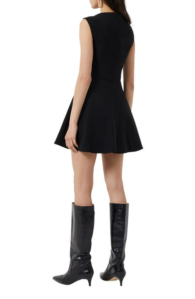 Shop French Connection Whisper Fit & Flare Minidress In 02-blackout