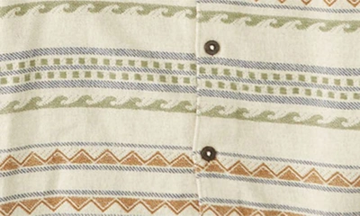 Shop Billabong Offshore Jacquard Stripe Cotton Button-up Shirt In Chino