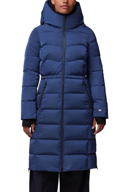Shop Soia & Kyo Liv Water Repellent Hooded 750 Fill Power Down Coat In Lapis