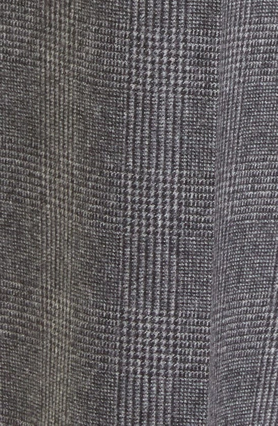 Shop Nili Lotan Alphonse Windowpane Plaid Stretch Wool & Cashmere Pants In Black/ White Prince Of Wales