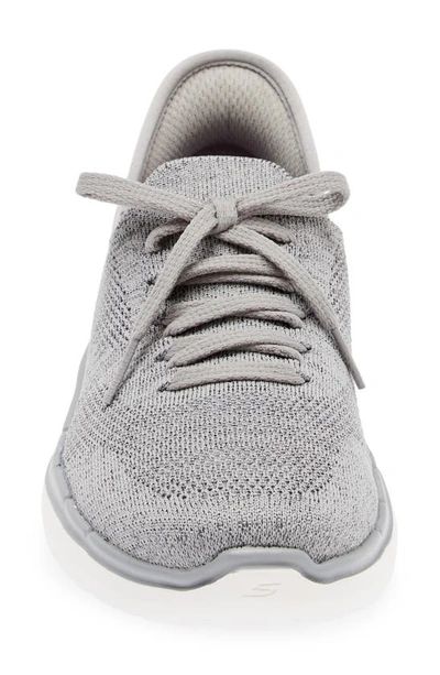 Shop Skechers Go Walk® 6 Slip-on Sneaker In Gray/ Lavender