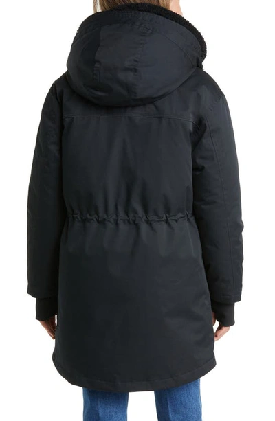 Shop Ugg Adirondack Waterproof Down Parka With Internal Fleece Jacket In Tar