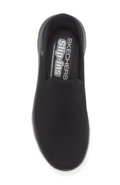 Shop Skechers Go Walk® Flex Slip-on Sneaker In Black