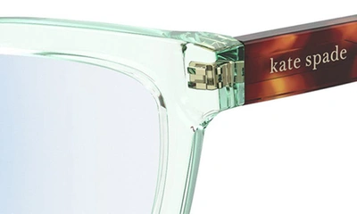 Shop Kate Spade Joanie 52mm Reading Glasses In Green/ Demo Lens