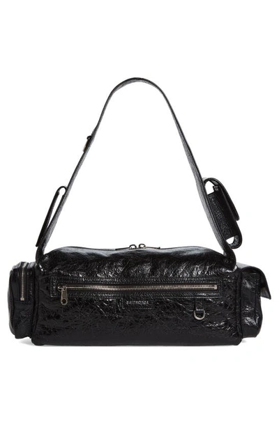 Balenciaga Superbusy Sling S Leather Bag In Black