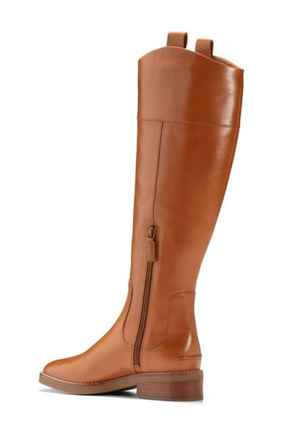 Shop Cole Haan Hampshire Waterproof Riding Boot In British Ta