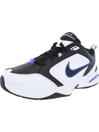 Shop Nike Air Monarch Iv Mens Leather Signature Running, Cross Training Shoes In Black