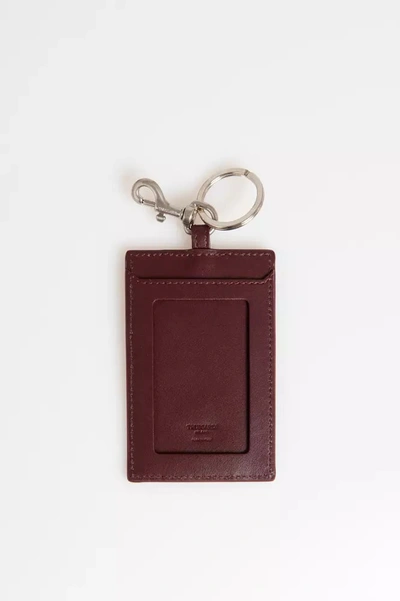 Shop Trussardi Ussardi Leather Men's Keychain In Brown
