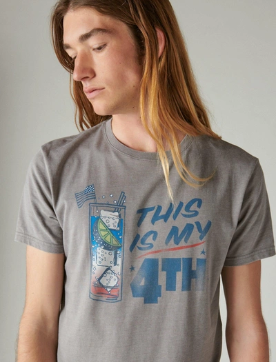 Shop Lucky Brand Men's This Is My 4th Tee In Multi