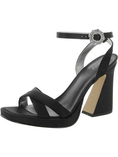 Shop Circus By Sam Edelman Haidyn Womens Patent Ankle Strap Heels In Black