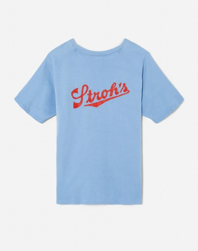 Shop Marketplace 50s Hanes Stroh's Pocket Tee In Blue