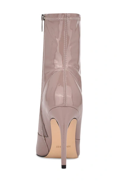 Shop Nine West Jody Pointed Toe Bootie In Light Pink Patent