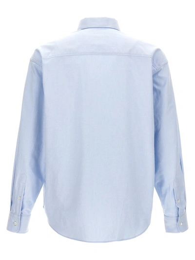 Shop Ami Alexandre Mattiussi Ami De Coeur Shirt, Blouse Light Blue