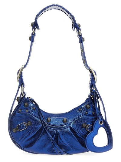 Shop Balenciaga Le Cagole Xs Crossbody Bags Blue