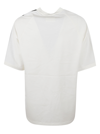 Shop Y-3 Side Stripe Logo T-shirt In White/black