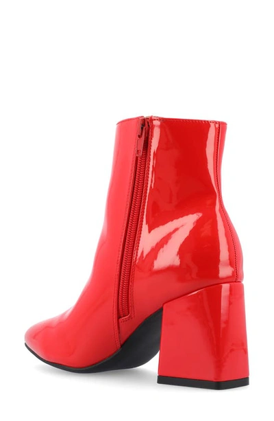 Journee Collection Sorren Boot In Patent/ Red