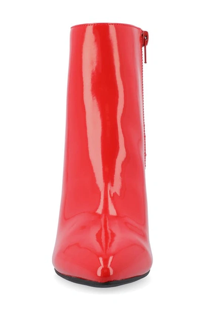 Journee Collection Sorren Boot In Patent/ Red