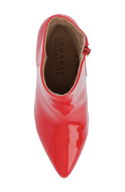 Journee Collection Sorren Boot In Patent/ Red
