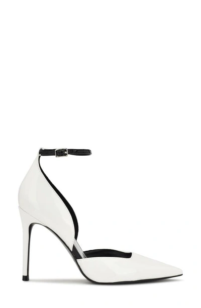 Nine West Finda Pointed Toe Pump In White