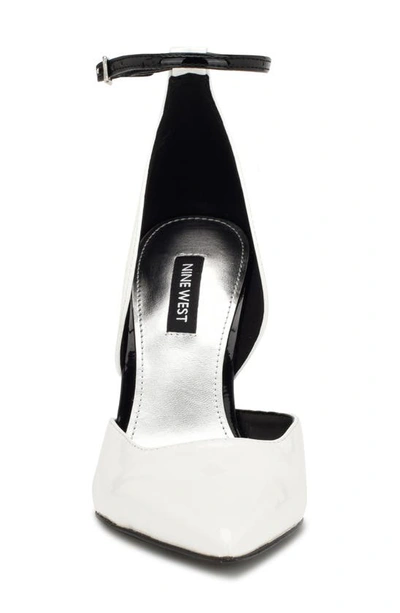 Nine West Finda Pointed Toe Pump In White